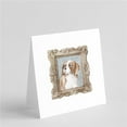 thumbnail image 1 of 5 x 5 in. Unisex Cavalier King Charles Spaniel Red & White Front View Square Greeting Cards & Envelopes, Multi Color - Pack of 8, 1 of 1