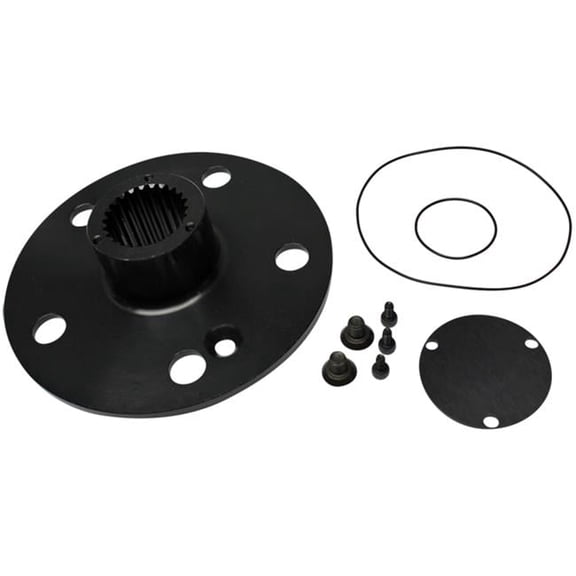 5 x 5 in. Wheel Bolt Pattern Drive Flange with 24 in. Spline & 0.75 in. Bolt-On Cap Grand National Hubs Kit