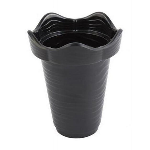 5 x 5 x 6 in. Euro Round Bowl 1 quart Bowl, Black