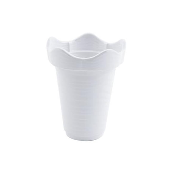 5 x 5 x 6 in. Euro Round Bowl 1 quart Bowl, White