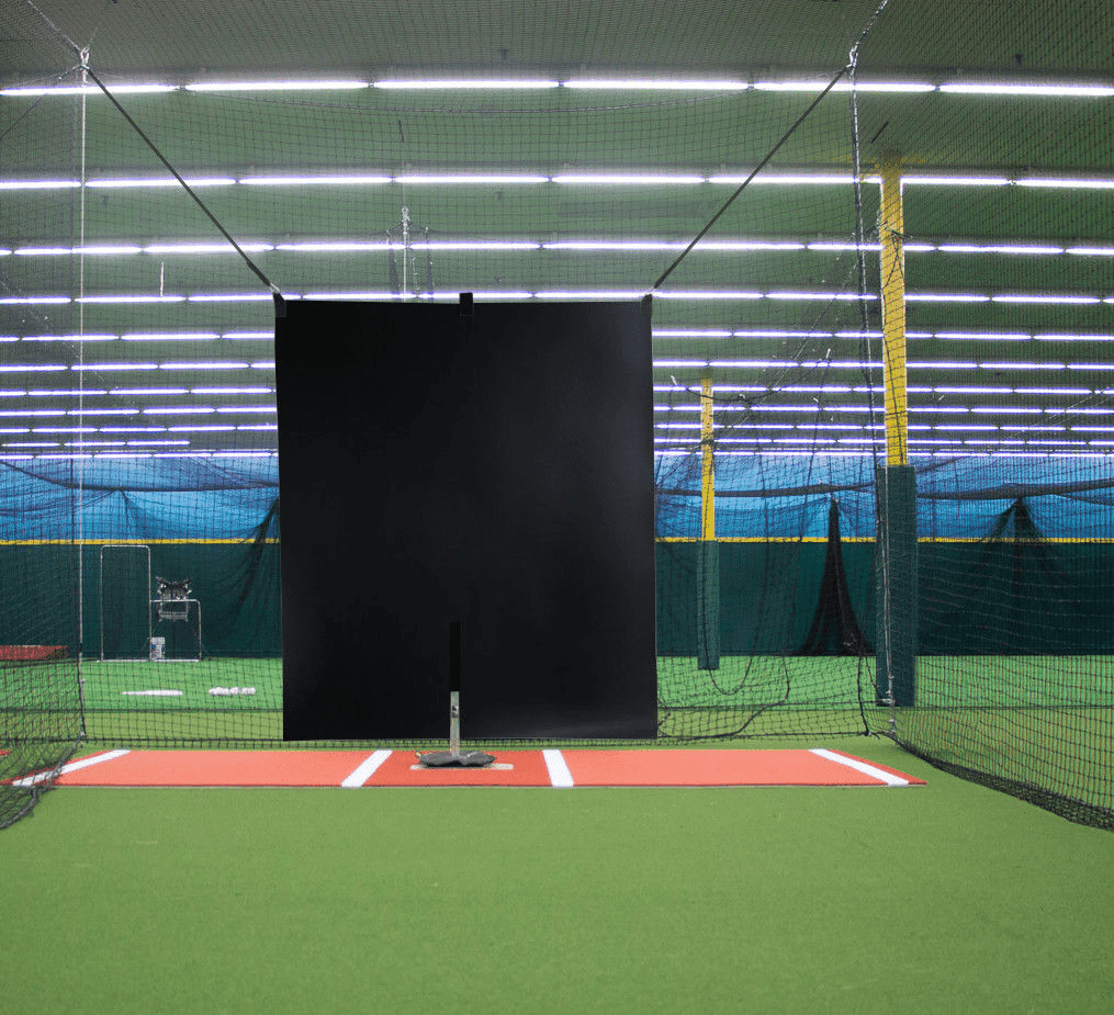 5' x 6' Vinyl Heavy Duty Baseball Batting Cage Backstop (BLACK) - Professional Hitting Facility BACKSTOPS - Since 2004 (GBCC)
