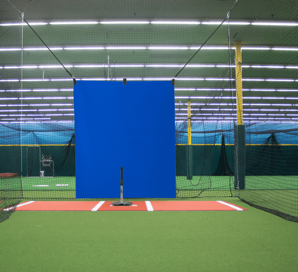 5' x 6' Vinyl Heavy Duty Baseball Batting Cage Backstop (BLUE) - Professional Hitting Facility BACKSTOPS - Since 2004 (GBCC)