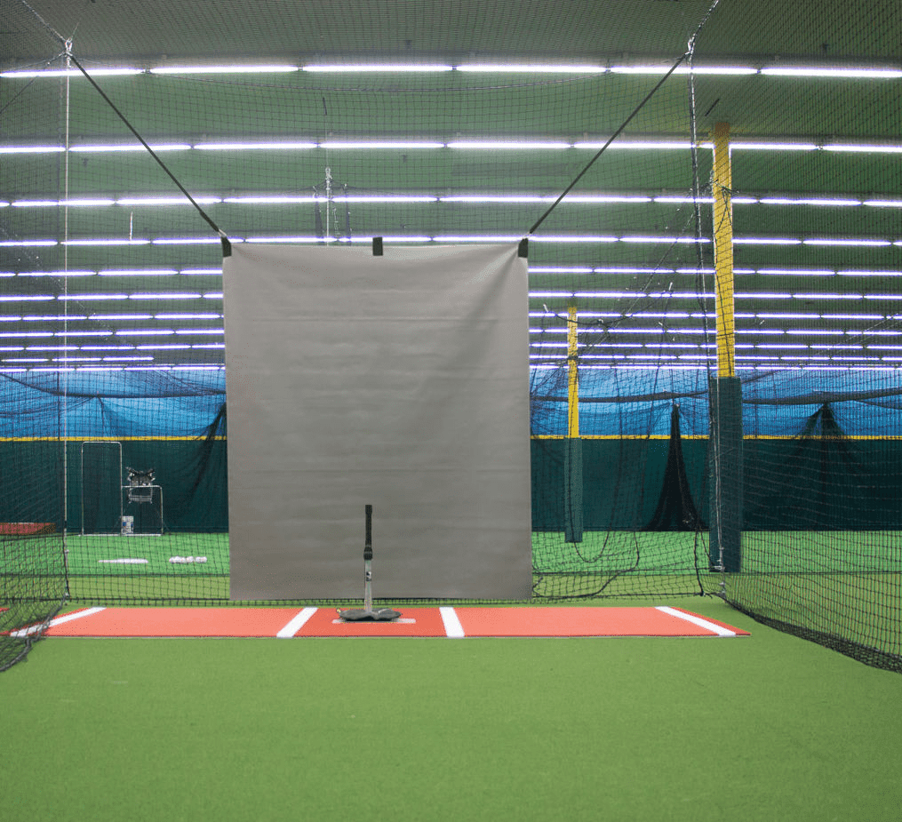 5' x 6' Vinyl Heavy Duty Baseball Batting Cage Backstop (GRAY) - Professional Hitting Facility BACKSTOPS - Since 2004 (GBCC)