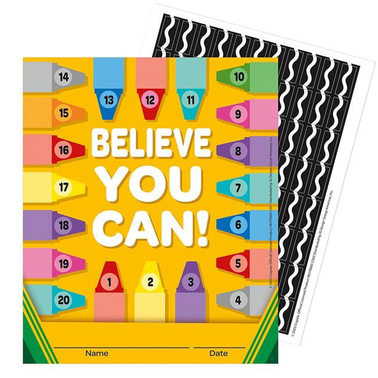 5 x 6 in. Crayola Mini Reward Chart with Sticker - Pack of 3