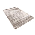 thumbnail image 1 of 5' x 7'6" Feet Dark Beige Geometric Diamonds Silky Glam Contemporary Area Rug, 1 of 4