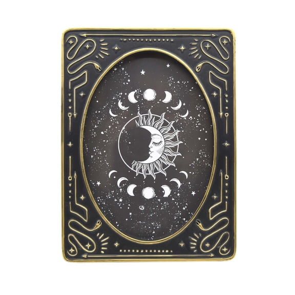 5" x 7" Black & Antique Gold Oval Tarot Card Tabletop Frame by Ashland