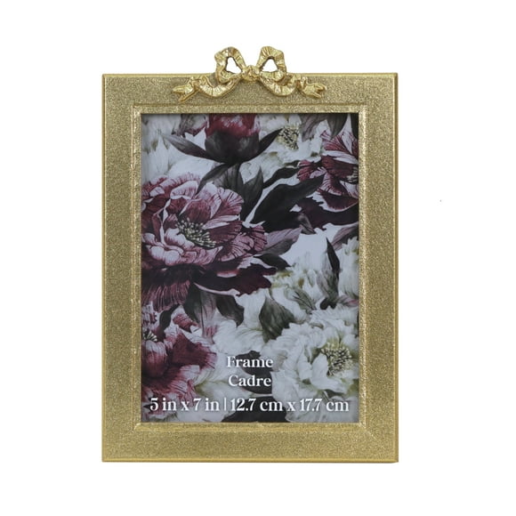 5" x 7" Gold Bow Tabletop Frame by Ashland - Fall Home Decor