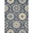 thumbnail image 1 of 5â€™ x 7â€™ Gray Floral Trellis Area Rug, 1 of 5
