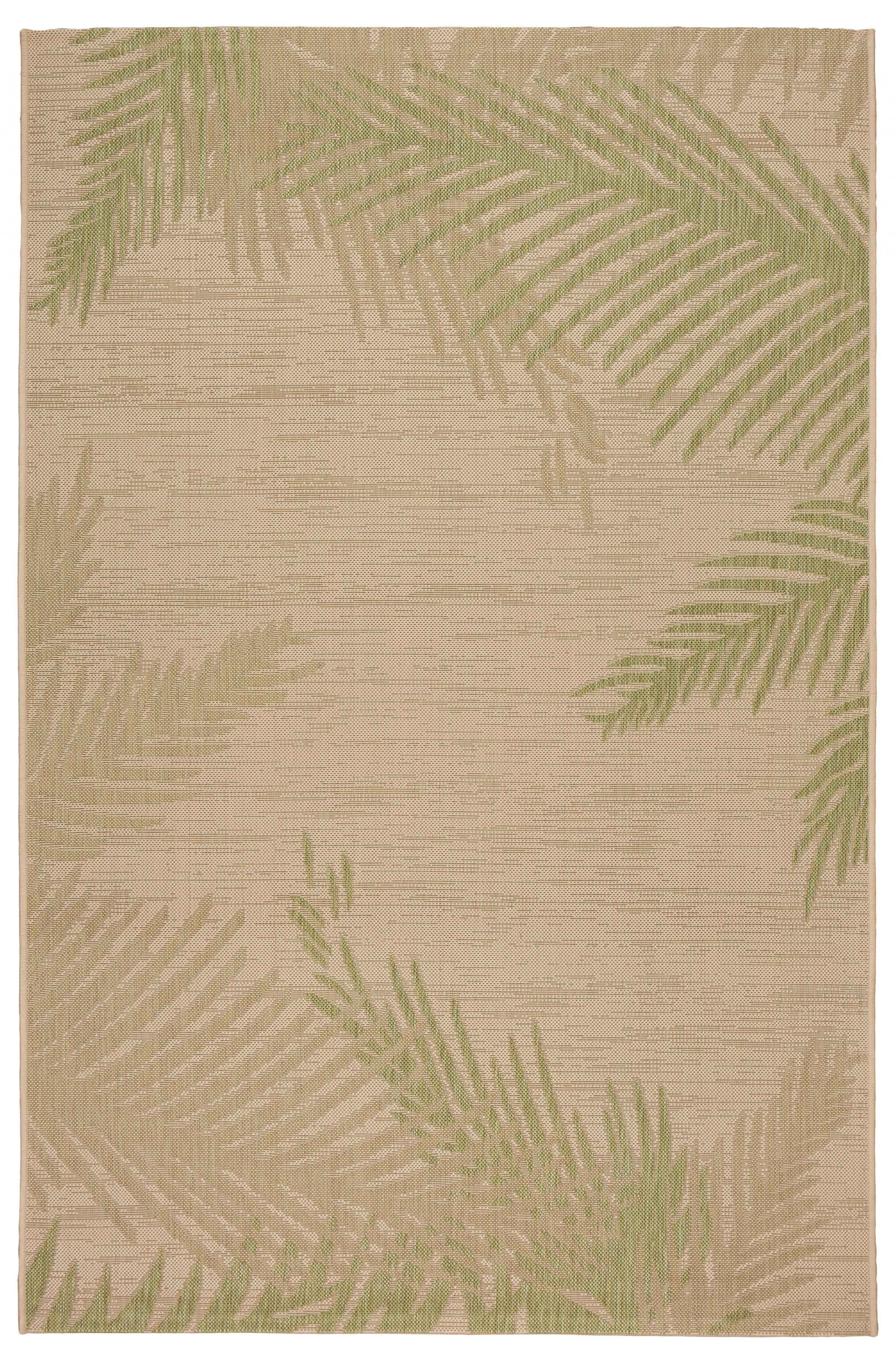 5â€™ x 7â€™ Green Palms Indoor Outdoor Area Rug - Walmart.com