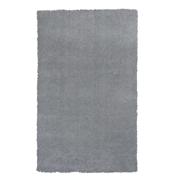 5' x 7' Grey Plain Indoor Area Rug
