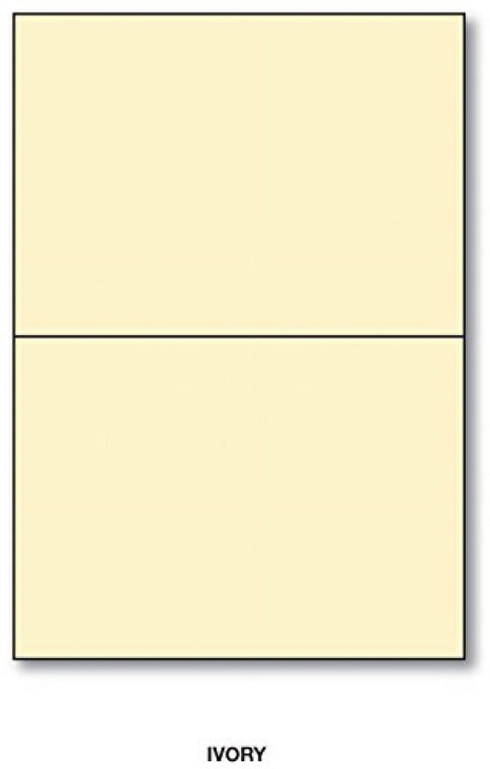 5" x 7" Heavyweight Ivory Greeting Cards – Great for Holiday Greetings, Wedding Invitations, Birthday and Thank You Cards, Announcements | 80lb (216gsm) Cardstock | 50 Per Pack