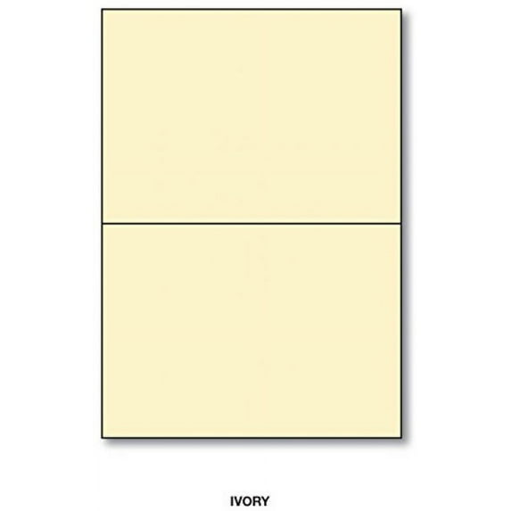 5" x 7" Heavyweight Ivory Greeting Cards – Great for Holiday Greetings, Wedding Invitations, Birthday and Thank You Cards, Announcements | 80lb (216gsm) Cardstock | 50 Per Pack