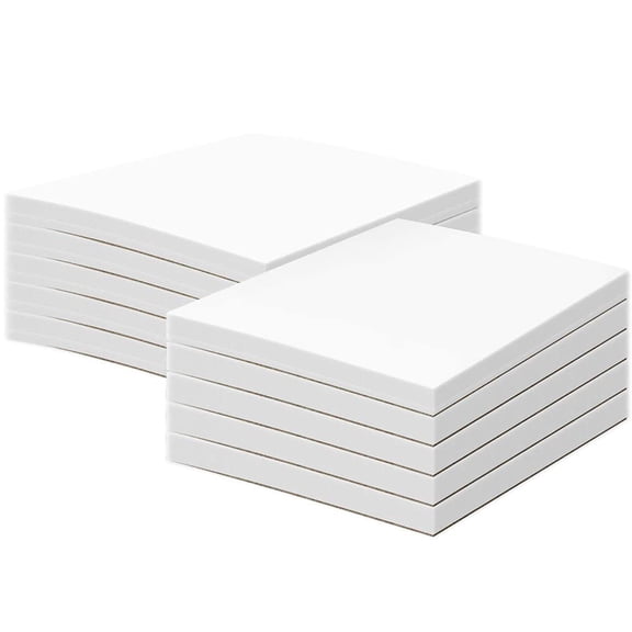5 x 7 Inches Blank White Memo Pads, 10 Pack