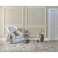 thumbnail image 1 of 5' x 7' Ivory Floral Bordered Wool Indoor Area Rug, 1 of 4