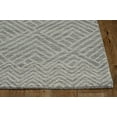 thumbnail image 1 of 5' x 7' Ivory Geometric Pattern Wool Indoor Area Rug, 1 of 5