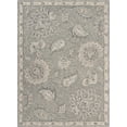 thumbnail image 1 of 5â€™ x 7' Light Gray Floral Area Rug, 1 of 6