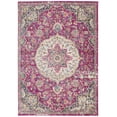 thumbnail image 1 of 5â€™ x 7â€™ Pink and Ivory Medallion Area Rug, 1 of 6
