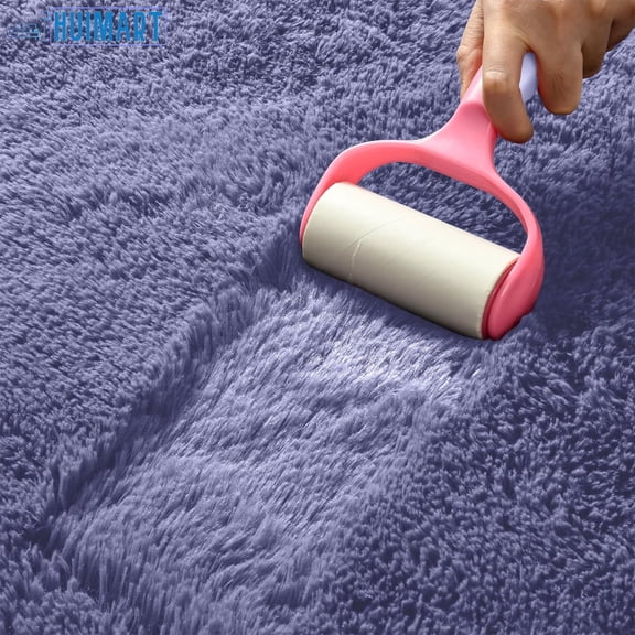 5 x 7 Shag Area Rug for Living Room Bedroom, Tie-Dyed High Pile Soft Plush Shaggy Furry Cream Bedside Playroom Dorm Carpet, Non-Slip, Non-Shedding Modern Indoor Floor Rug