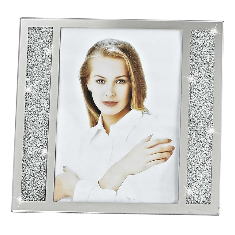 5 X 7 Silver Crystalized Picture Frame 5 X 7 Silver Crystalized Picture Frame