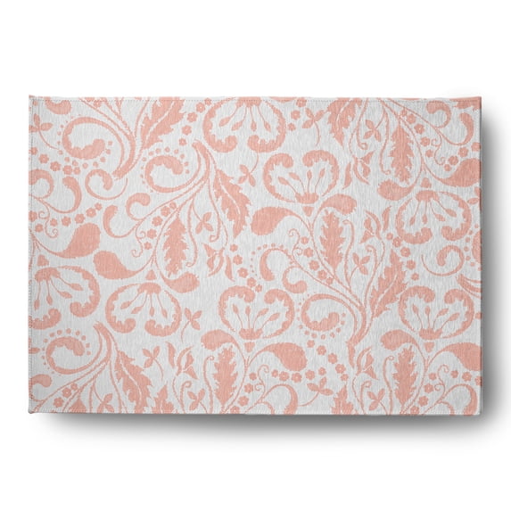 5' x 7' Simply Daisy Aurora French Country Chenille Area Rug, Blush
