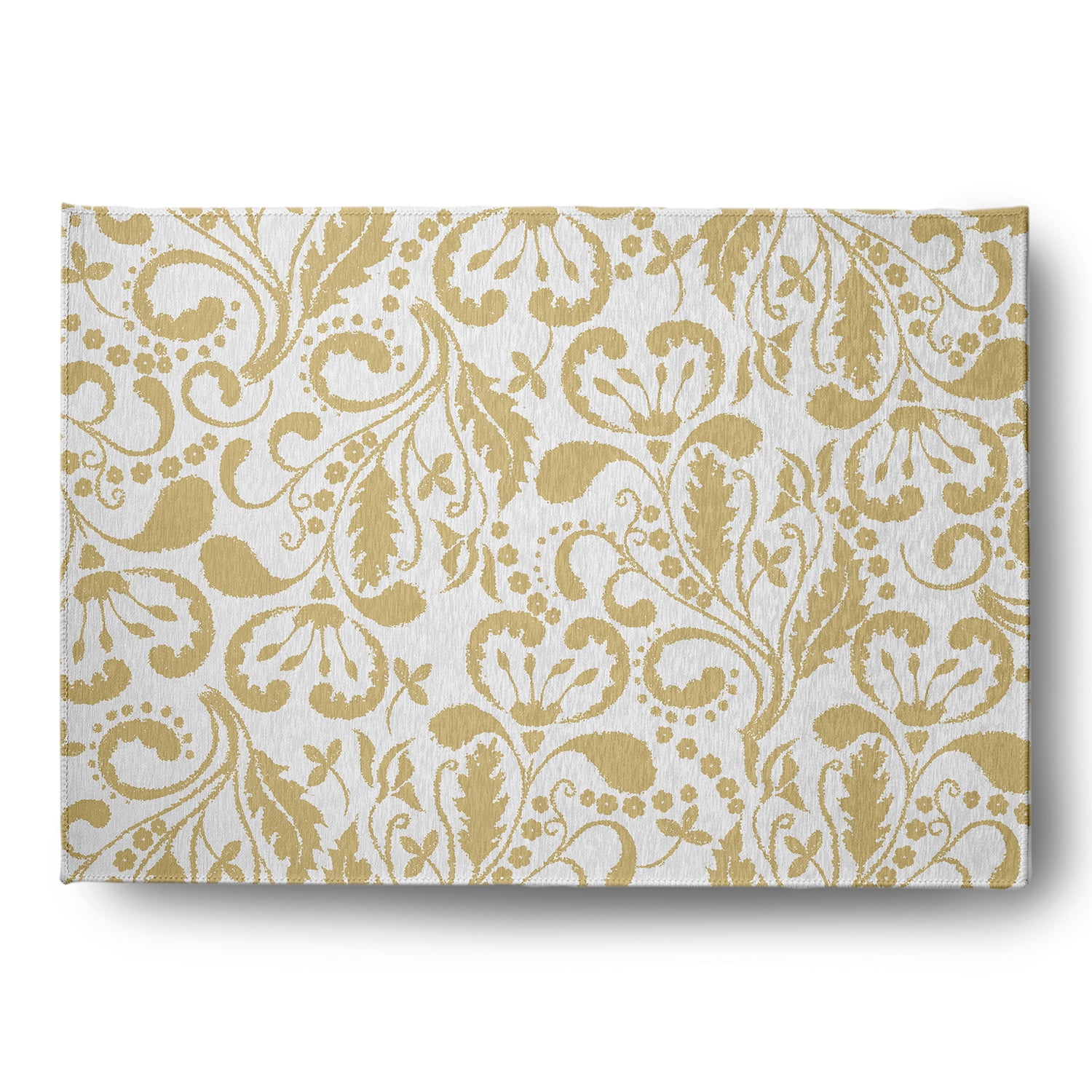 5' x 7' Simply Daisy Aurora French Country Chenille Area Rug, Yellow