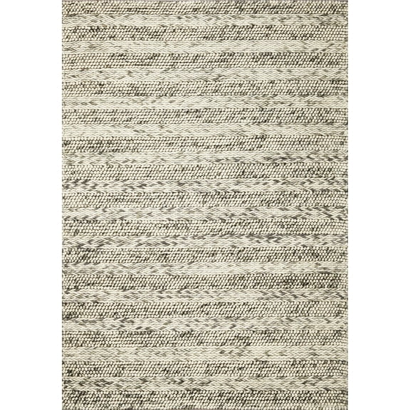 5' x 7'  Wool Grey Area Rug