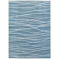 thumbnail image 1 of 5 x 7 ft. Blue Contemporary Waves Area Rug - Blue - 5' x 7', 1 of 1