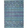 thumbnail image 1 of 5 x 7 ft. Blue Jewels Geometric Area Rug - Blue - 5' x 7', 1 of 1