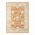 thumbnail image 1 of 5 x 7 ft. Blue & Orange Floral Stain Resistant Indoor & Outdoor Rectangle Area Rug, 1 of 1