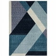 thumbnail image 1 of 5 x 7 ft. Blue, Purple, Grey & Teal Geometric Power Loom Rectangle Area Rug, 1 of 1