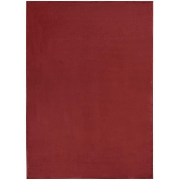 5 x 7 ft. Brick Red Non Skid Indoor & Outdoor Rectangle Area Rug - Brick Red - 5 x 7 ft.