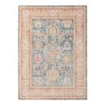 thumbnail image 1 of 5 x 7 ft. Floral Power Loom Rectangle Area Rug, Blue & Orange, 1 of 1