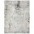 thumbnail image 1 of 5 x 7 ft. Gray Cream & Taupe Abstract Distressed Stain Resistant Rectangle Area Rug - Gray Cream and Taupe - 5 x 7 ft., 1 of 1