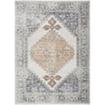 thumbnail image 1 of 5 x 7 ft. Gray Oriental Power Loom Distressed Washable Area Rug, 1 of 1