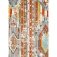 thumbnail image 1 of 5 x 7 ft. Hanalei Collection Power Loom Machine Made Ava Orange Boho Rectangle Rug, 1 of 1