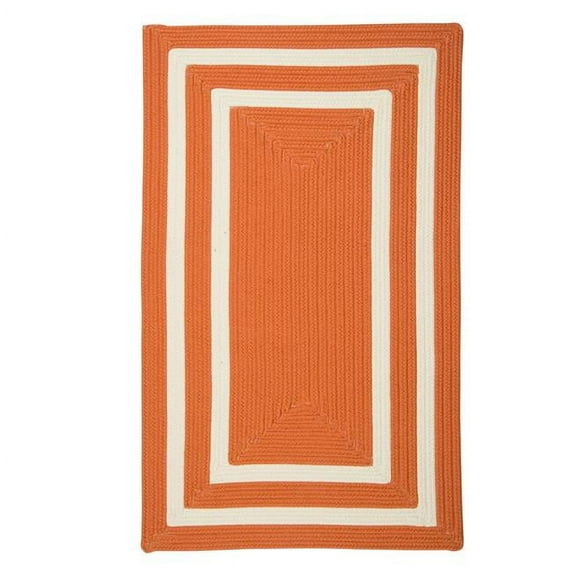 5 x 7 ft. La Playa Stain-Resistant Rug, Tangerine