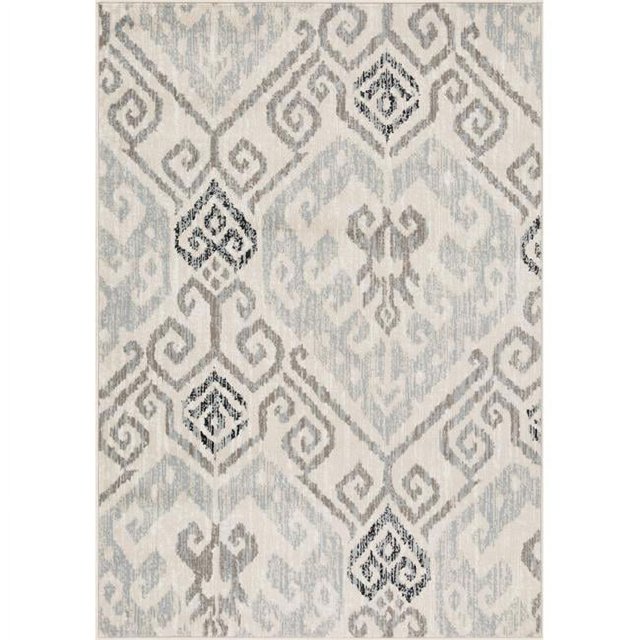 5 x 7 ft. Roswell Melody Geometric Rug, Grey