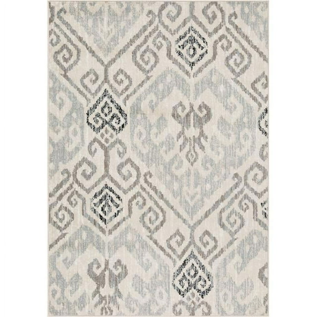 5 x 7 ft. Roswell Melody Geometric Rug, Grey
