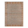 thumbnail image 1 of 5 x 7 ft. Teal Blue Floral Power Loom Rectangle Area Rug with Fringe, 1 of 1