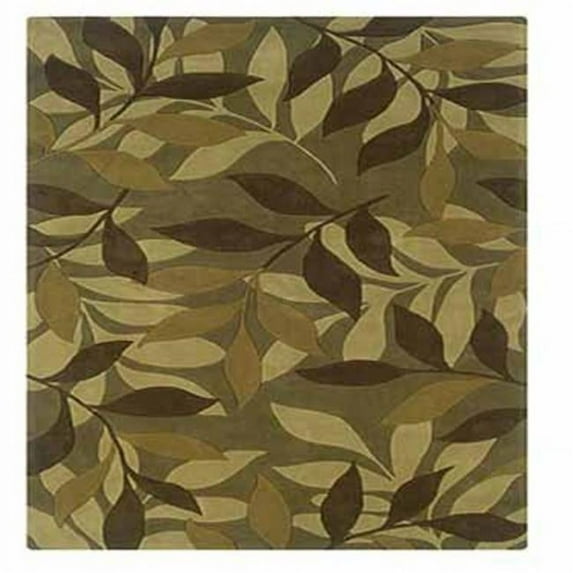 5 x 7 ft. Trio Tufted Indoor Area Rug - Green & Brown