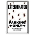thumbnail image 1 of 5 x 7 in. Exterminator Decal - Parking Bugs Pest Control Bug Guy Insects Termites, 1 of 1