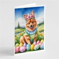 thumbnail image 1 of 5 x 7 in. Finnish Spitz Easter Egg Hunt Greeting Cards - Pack of 8, 1 of 1