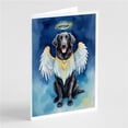thumbnail image 1 of 5 x 7 in. Flat-Coated Retriever My Angel Greeting Cards - Pack of 8, 1 of 1