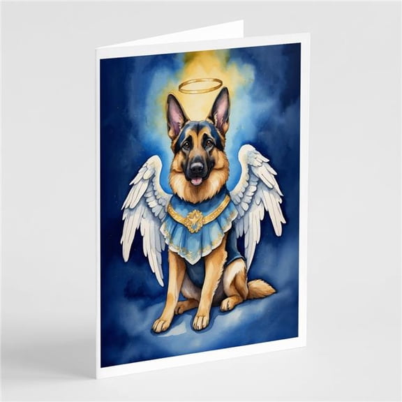 5 x 7 in. German Shepherd My Angel Greeting Cards - Pack of 8