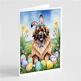 thumbnail image 1 of 5 x 7 in. Leonberger Easter Egg Hunt Greeting Cards - Pack of 8, 1 of 1