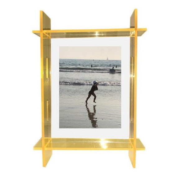 5 x 7 in. Neon Green Lucite Photo Frame