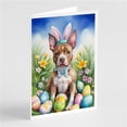 thumbnail image 1 of 5 x 7 in. Pit Bull Terrier Easter Egg Hunt Greeting Cards - Pack of 8, 1 of 1