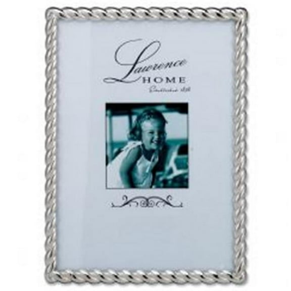 5 x 7 in. Rope Picture Frame, Silver