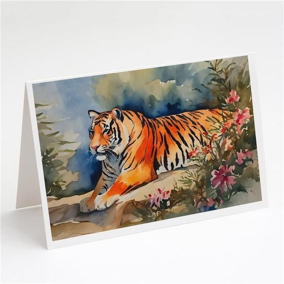 5 x 7 in. Tiger Greeting Cards - Pack of 8