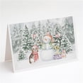 thumbnail image 1 of 5 x 7 in. Unisex Beagle Tricolor with Christmas Presents Greeting Cards & Envelopes, Multi Color - Pack of 8, 1 of 1